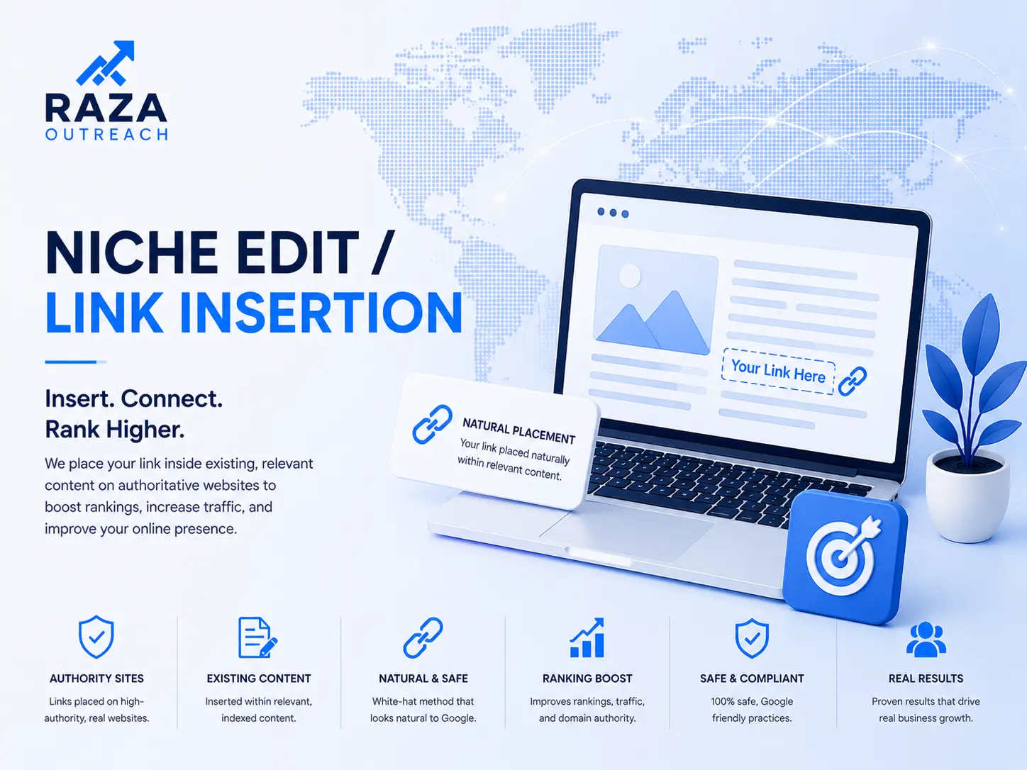 Raza Outreach Niche Edit and Link Insertion Services